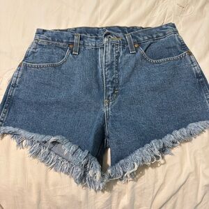 Wrangler Denim Frayed Hem Women's Shorts